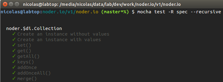 Run unit tests with Mocha